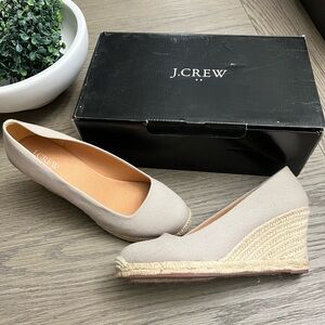EUC JCrew Espadrilles 8.5 - Flax